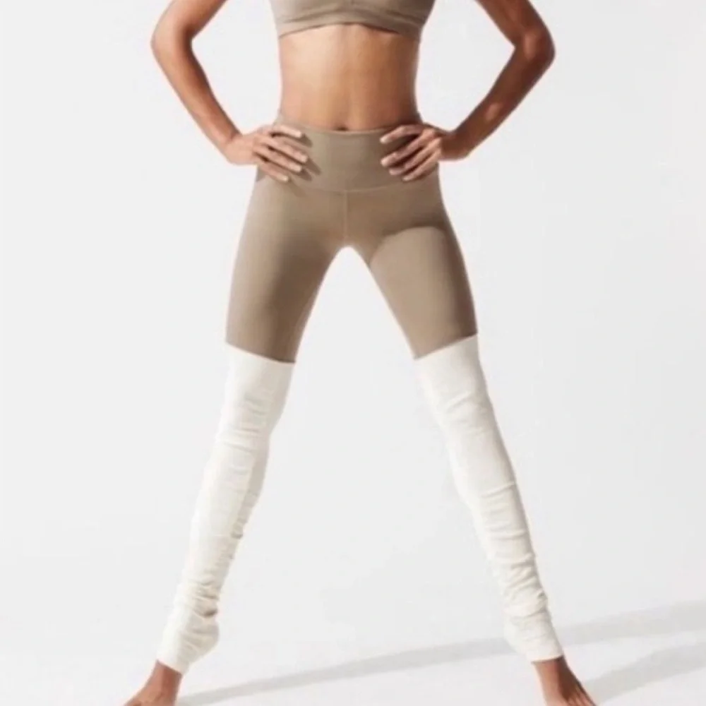 Alo Yoga Goddess Ribbed Leggings Size M - Picture 2 of 10